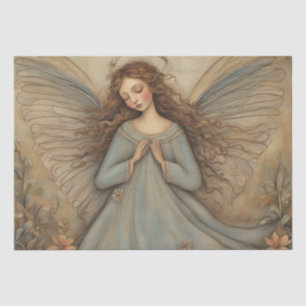 Papier Mousseline Harmonie céleste : Découpage de l'Ange de l'Art po
