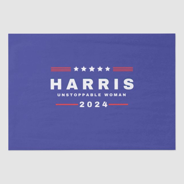 Papier Mousseline Harris Femmes imparables | Élection 2024 (Recto)