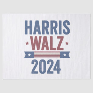 Papier Mousseline Harris Walz 2024 Election Kamala Tim Waltz America