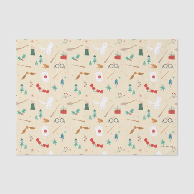 Papier Mousseline Harry Potter | Motif d'icône de vacances (Recto)