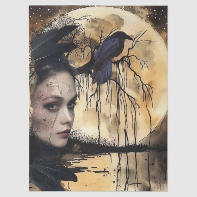 Papier Mousseline Hauning Imaginaire levain gothique et fille victor (Recto)