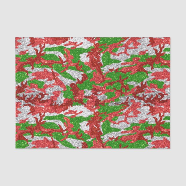 Papier Mousseline Haus De Camo Motif Silver Xmas (Recto)