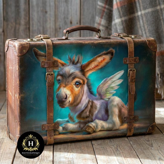 Papier Mousseline Heavenly Winged Baby Donkey Decoupage (Créateur téléchargé)