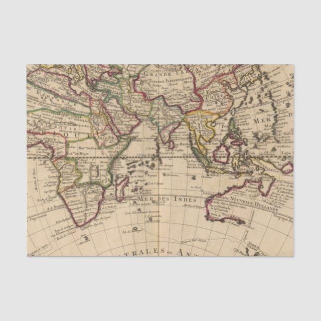 Papier Mousseline Hémisphère oriental 12 (Recto)