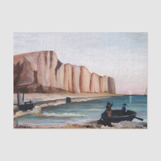 Papier Mousseline Henri Rousseau - Falaises (Recto)