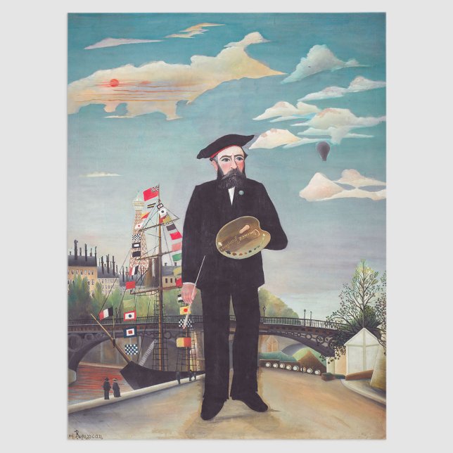 Papier Mousseline Henri Rousseau - Mon portrait-Paysage (Créateur téléchargé)