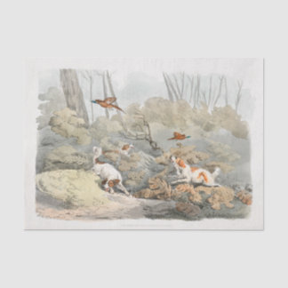 Papier Mousseline Henry Alken | Chiens Chassant des Faisans