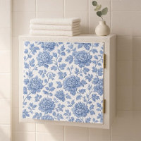 Héritage de toile française bleu floral inspirant