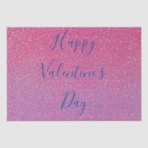 Papier Mousseline Heureuse Sainte-Valentin Gold Rose