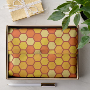 Papier Mousseline Hexagon de nid d'abeille