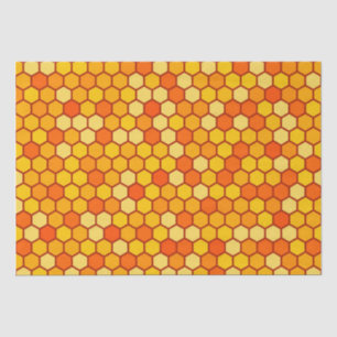 Papier Mousseline Hexagon de nid d'abeille