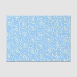 Papier Mousseline Hibiscus blanc