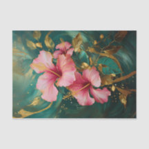 Hibiscus rose Double Doré, Fleurs Formelles