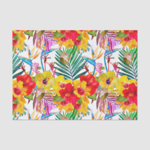 Papier Mousseline Hibiscus tropical Motif d'été