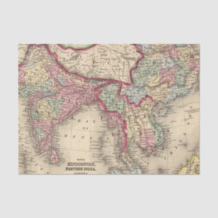 Papier Mousseline Hindoostan, Inde plus lointaine, Chine, Thibet