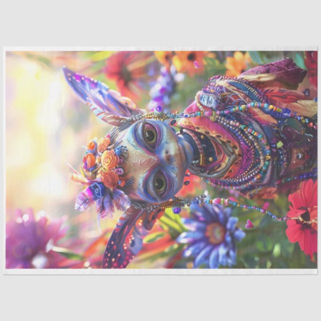 Papier Mousseline Hippie Fairy Luna Medowlark Decoupage (Recto)