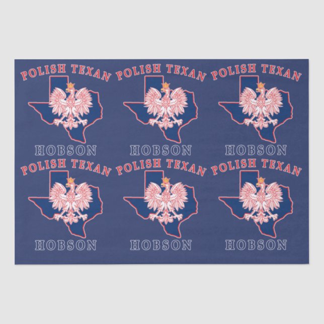 Papier Mousseline Hobson Polonais Texan (Recto)
