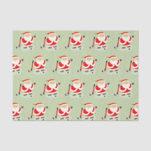 Papier Mousseline Hockey Christmas