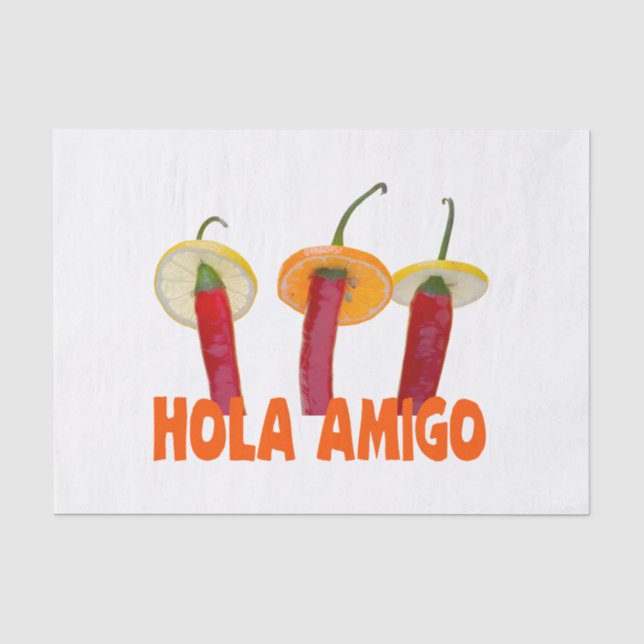 Papier Mousseline Hola amigo (Recto)