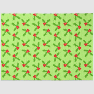 Papier Mousseline Holly et dots_green