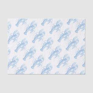 Papier Mousseline Homard bleu