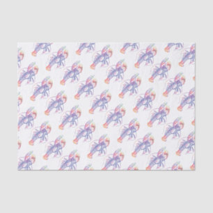Papier Mousseline Homard multicolore lumineux