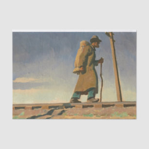 Papier Mousseline Homme sans abri par Maynard Dixon