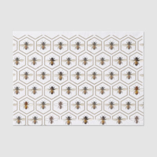 Papier Mousseline Honeypeb Bee Bee Bee Beekeeper Tissu Paper