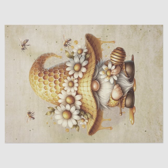 Papier Mousseline Honeypeb Gnome (Recto)