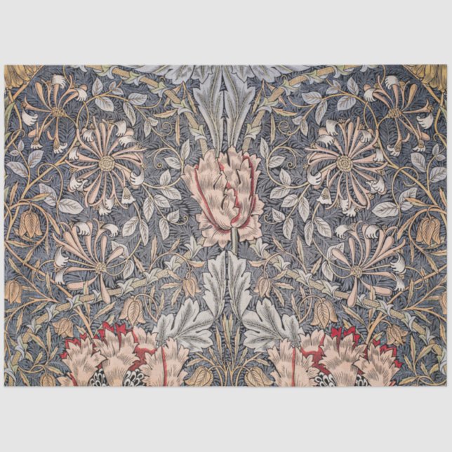 Papier Mousseline Honeysuckle Print (par William Morris) (Recto)