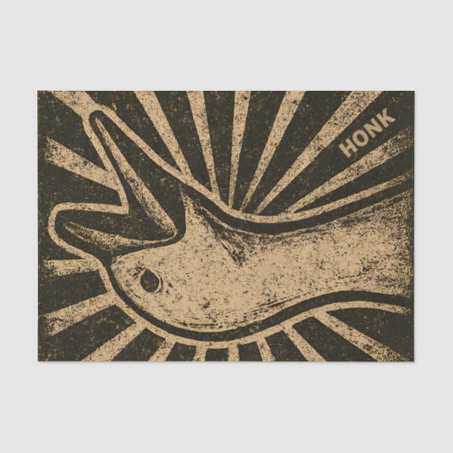 Papier Mousseline Honk Goose Funny Duck Chicken Mème (Recto)