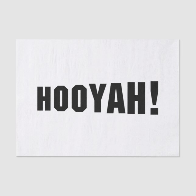 PAPIER MOUSSELINE HOOYAH ! (Recto)
