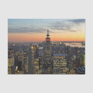 Papier Mousseline Horizon d'aube de New York