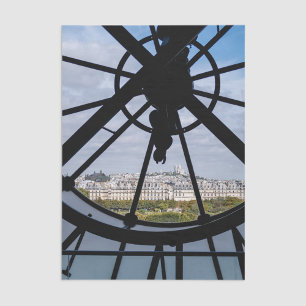 Papier Mousseline Horloge géante en verre au Musée d'Orsay - Paris