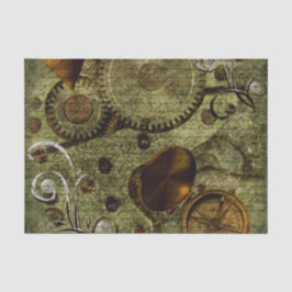 Papier Mousseline Horloges grunges et vitesses de Steampunk
