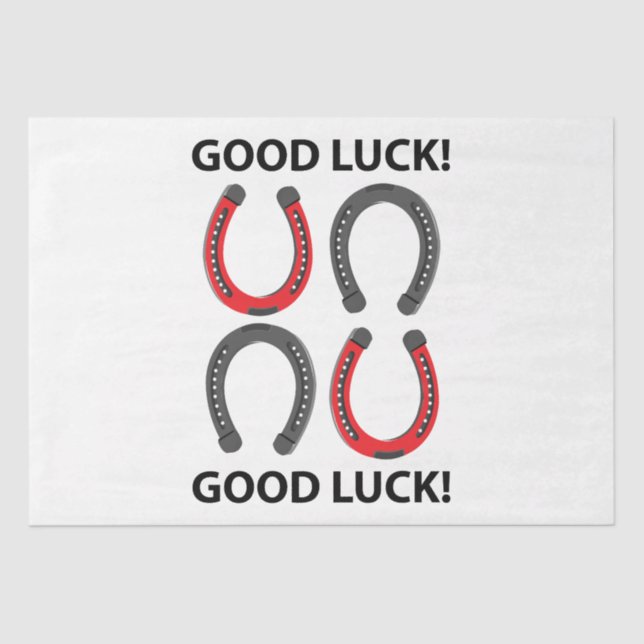 Papier Mousseline Horseshoe Good Luck Horseshoe (Recto)