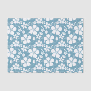 PAPIER MOUSSELINE HULA HAÏIENNE (HIBISCUS) ESCLAT BLEU