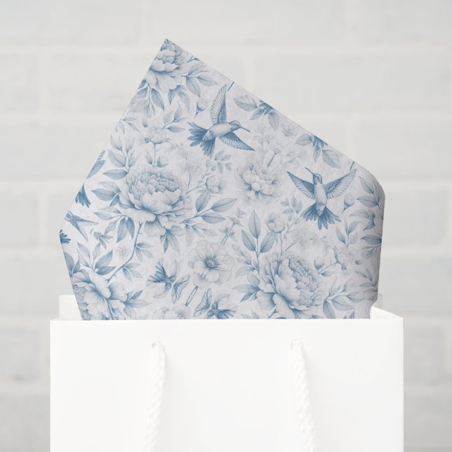 Papier Mousseline Hummingbird Toile Tissue Paper (Sac cadeau)