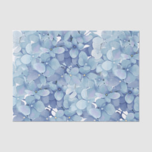 Papier Mousseline Hydrangea fleurs aquarelle