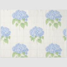 Hydrangea Luxe Floral Tissue Paper | Elegant Blue