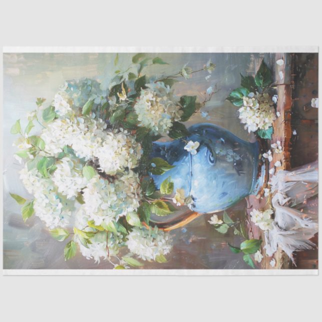 Papier Mousseline Hydrangée (Recto)