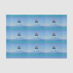 Papier Mousseline "I Love Japan", Mt Fuji