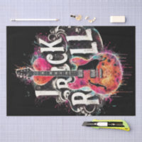 I Love Rock N Roll Guitare Electrique Découpage