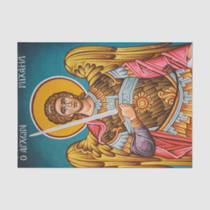 Papier Mousseline Icône chrétienne orthodoxe St. Michael Archangel