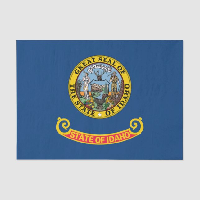 Papier Mousseline Idaho State Flag (Recto)