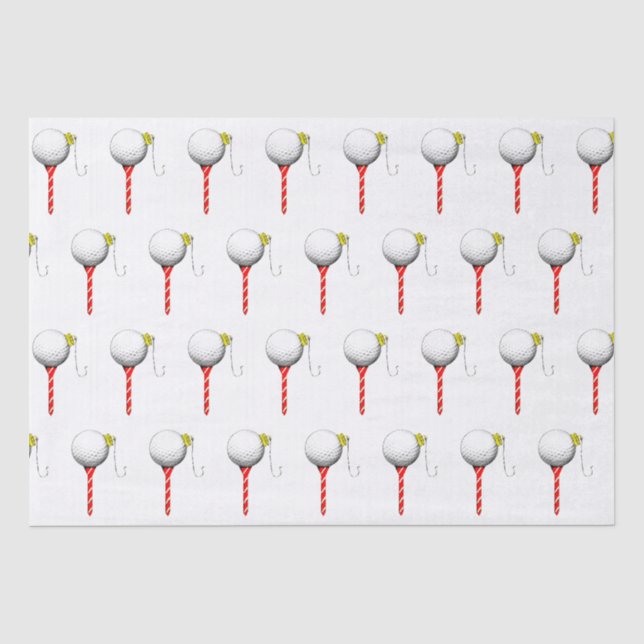 Papier Mousseline Idées Cadeaux Golf Holiday (Recto)