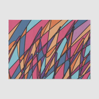 Papier Mousseline Illustration Abstraite des vagues océaniques migno