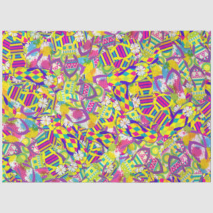 Papier Mousseline Illustration aquarelle, Motif de retournement