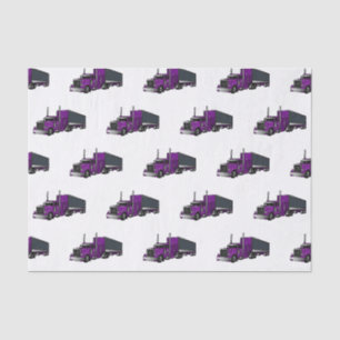 Papier Mousseline Illustration de camion semi-remorque