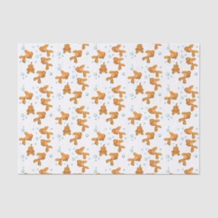 Papier Mousseline Illustration de caricature de poisson rouge orange
